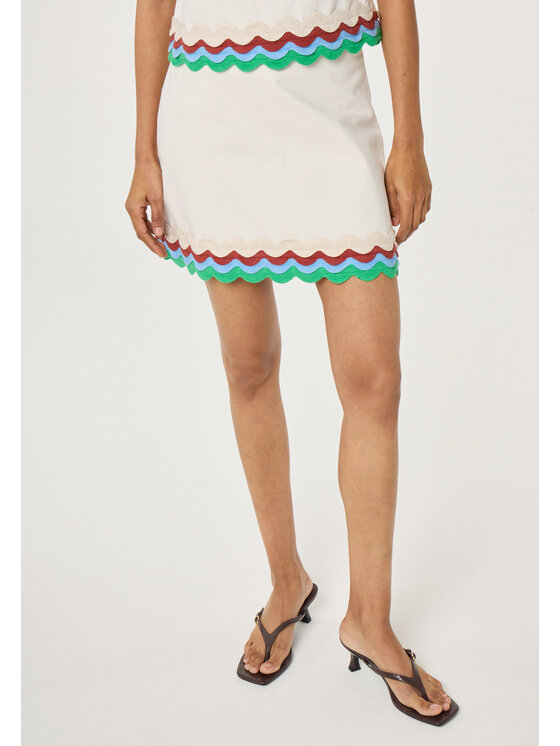 Fabienne Chapot Fabienne Chapot Spódnica mini 6164-1607-100 Beżowy Regular Fit