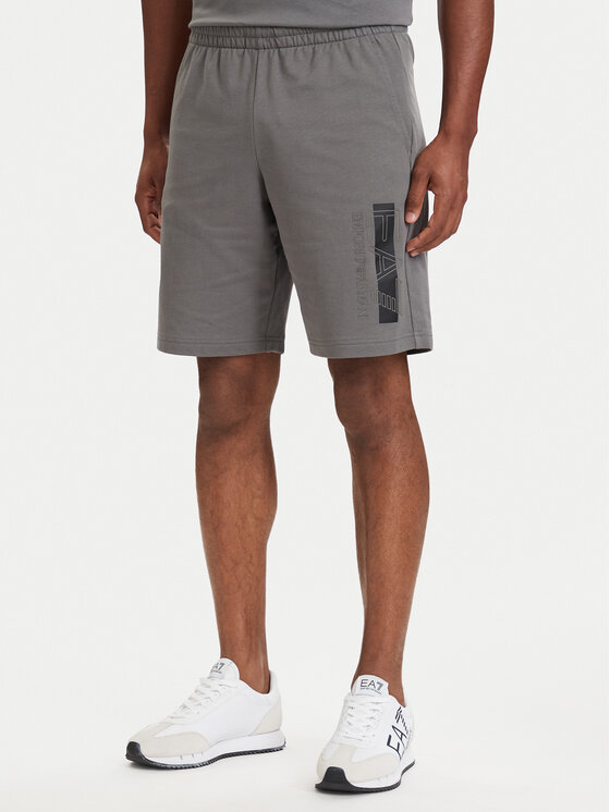 EA7 Emporio Armani EA7 Emporio Armani Спортни шорти 7M002421 AF13512 M8011 Сив Slim Fit