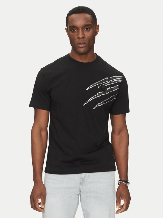 Plein Sport Plein Sport T-Shirt SAEC MTK8019 STE001N Černá Regular Fit