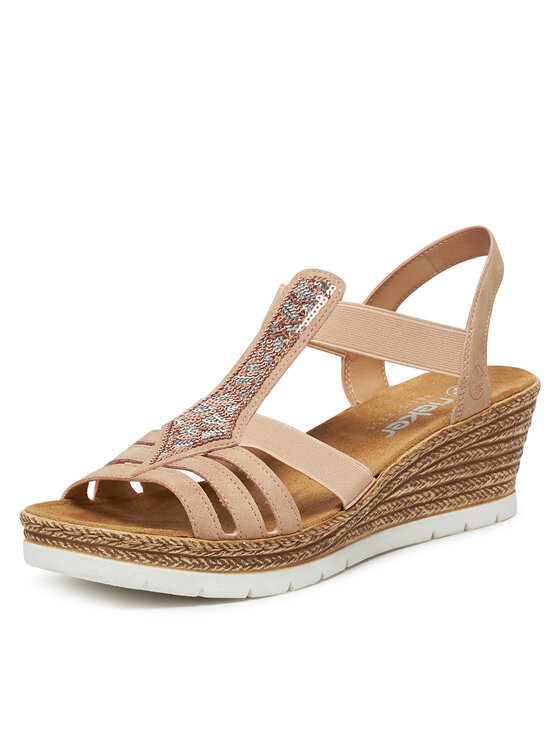 Rieker Rieker Sandali 61913-31 Roza