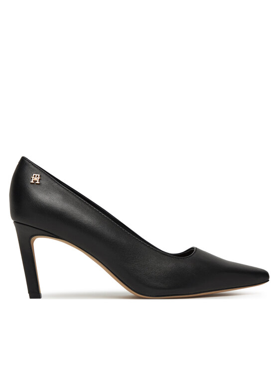 Tommy Hilfiger Tommy Hilfiger Štikle Logo Pump Slanted Hl FW0FW08993 Crna