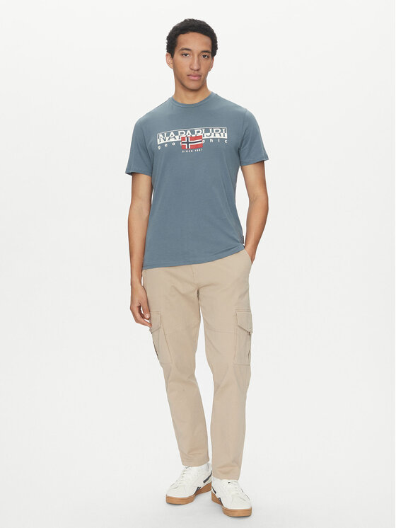 Napapijri Napapijri T-Shirt S-Aylmer NP0A4HTO Grün Regular Fit