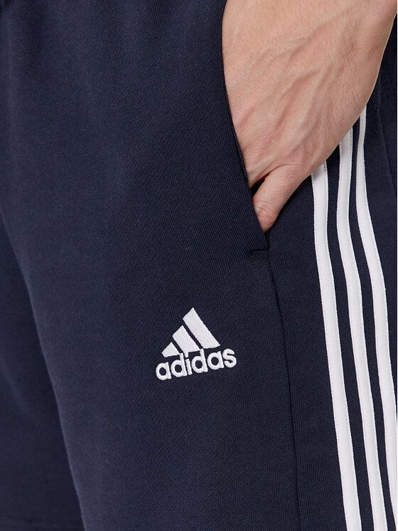 adidas adidas Szorty sportowe Essentials French Terry 3-Stripes Shorts IC9436 Niebieski Regular Fit