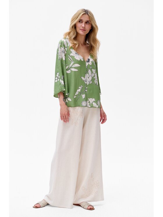 blue shadow blue shadow Bluzka Ida Zielony Regular Fit