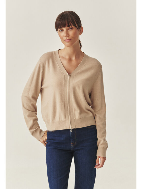 TATUUM Tatuum Sweter PILAR Beżowy Classic Fit