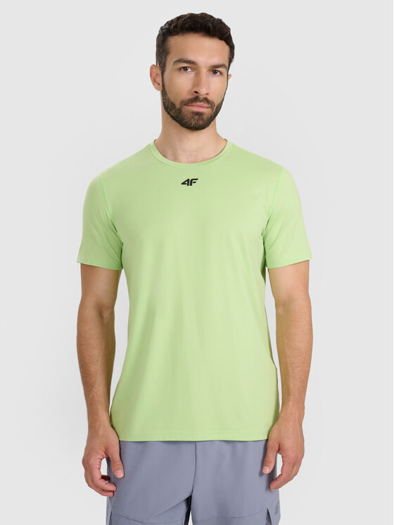 4F 4F Koszulka techniczna MULTI ACTIVE Zielony jasny Regular Fit