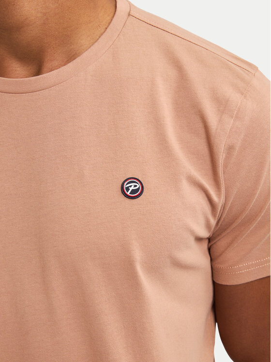 Petrol Industries Petrol Industries T-Shirt M-ROS-TSR002 Beżowy Regular Fit