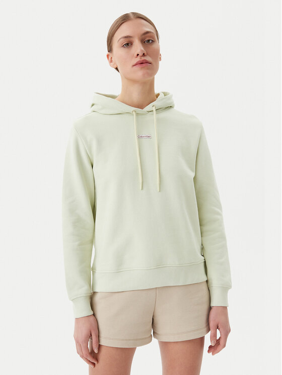 Calvin Klein Jeans Calvin Klein Jeans Felpa Placed Institutional J20J225364 Verde Regular Fit