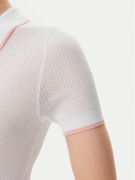 Guess Guess Тениска с яка и копчета V5GP00Z3D60 Бял Slim Fit
