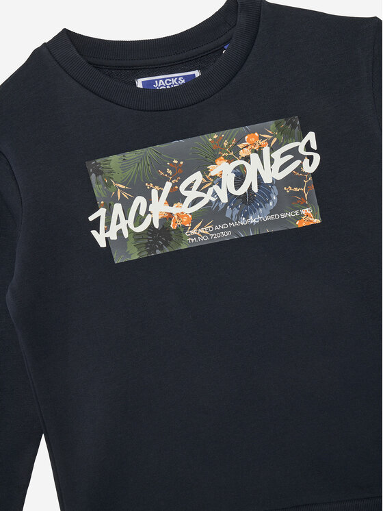 Jack & Jones Junior Jack & Jones Junior Bluza Hawaii 12269863 Granatowy Regular Fit