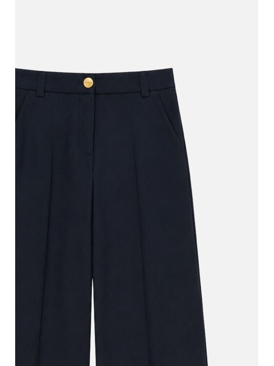 PINKO PINKO Kalhoty z materiálu Balbino Tmavomodrá Regular Fit