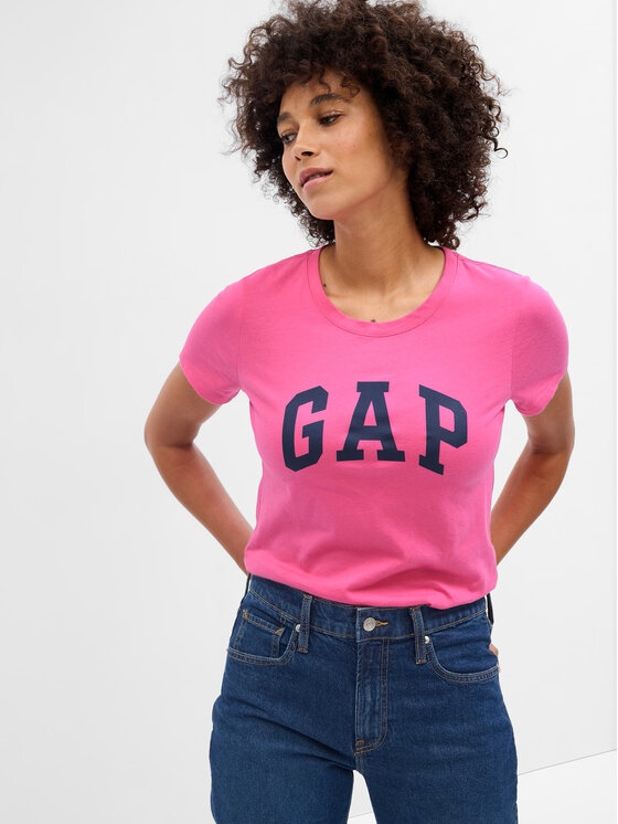 Gap Gap T-shirt 268820-89 Ružičasta Regular Fit