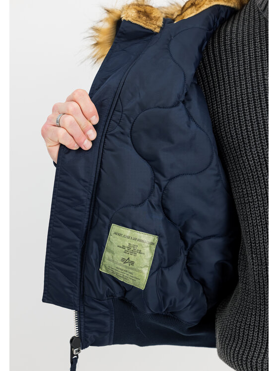 Alpha Industries Alpha Industries Kurtka bomber AI.113145-07-S Granatowy Regular Fit
