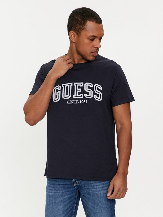 Guess T-krekls M4GI62 I3Z14 Tumši zils Regular Fit