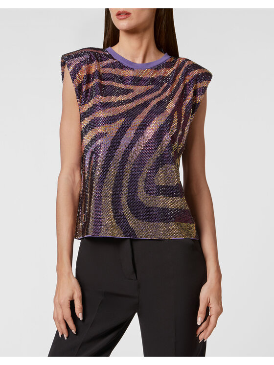 PHILIPP PLEIN PHILIPP PLEIN Blusa 3119 Viola Regular Fit
