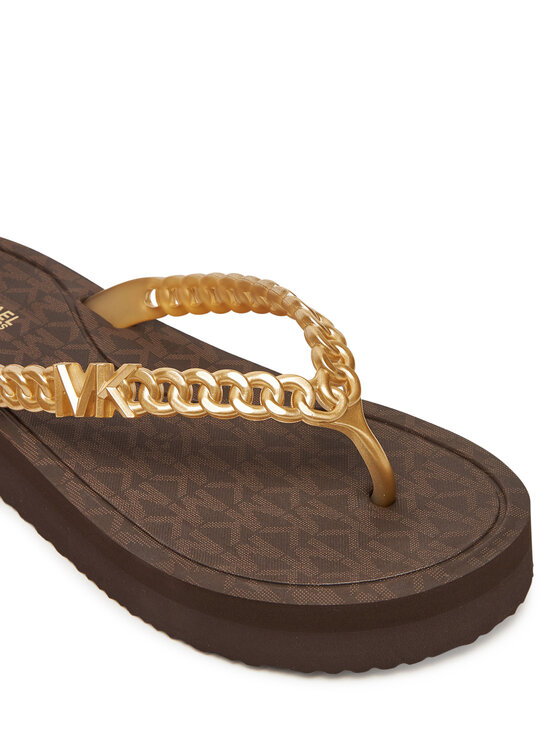 MICHAEL Michael Kors MICHAEL Michael Kors Σαγιονάρες Zaza 40S5ZAFA1B Καφέ