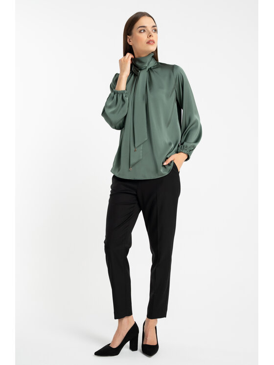 CLICK CLICK Halenka 10-6917 Zelená Relaxed Fit