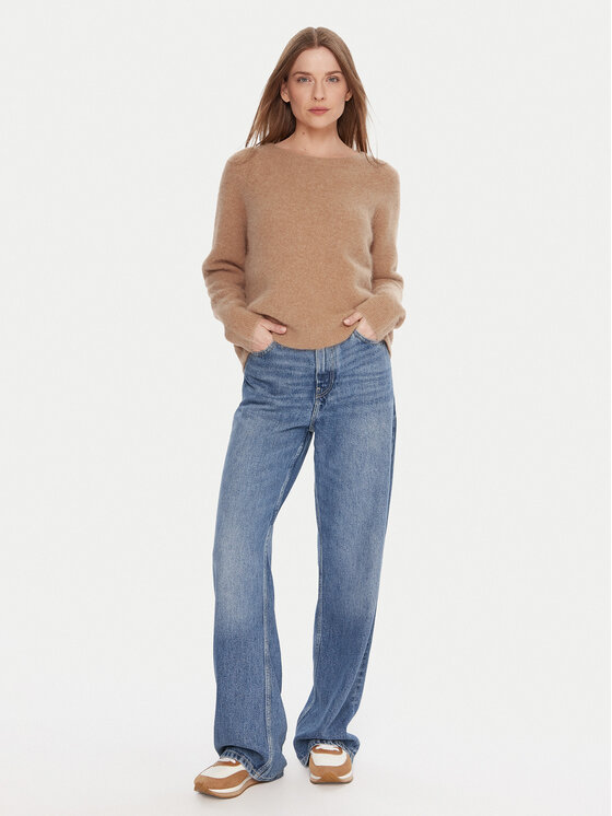 Kontatto Kontatto Pulover 3M0863C Bež Relaxed Fit