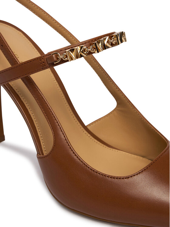 MICHAEL Michael Kors MICHAEL Michael Kors Pantofi cu toc subțire Dina 40R6DIHP1L Maro