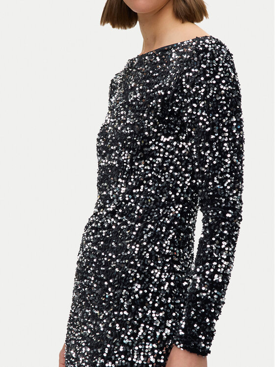 Vero Moda Vero Moda Коктейлна рокля Bella 10335717 Черен Slim Fit