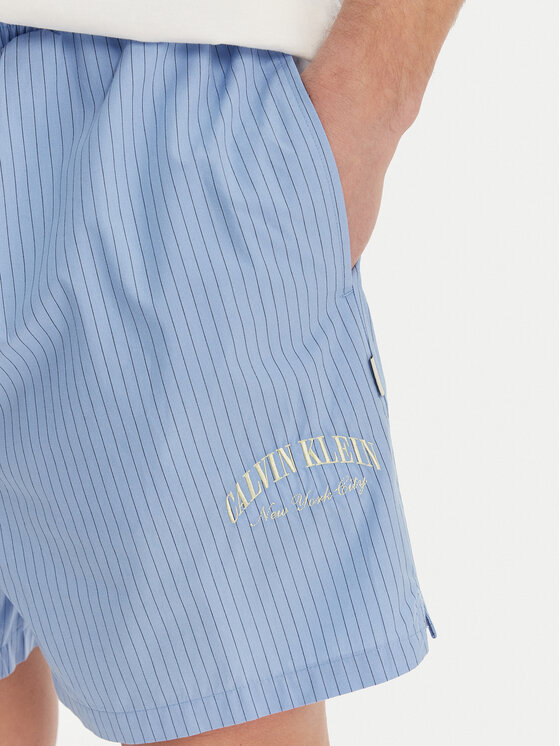 Calvin Klein Underwear Calvin Klein Underwear Pijama Heritage LV00NM3016 Albastru Relaxed Fit