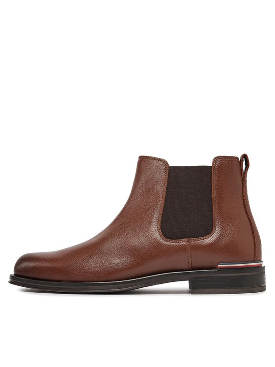 Tommy Hilfiger Tommy Hilfiger Боти тип челси Th Central Cc And Coin Кафяв