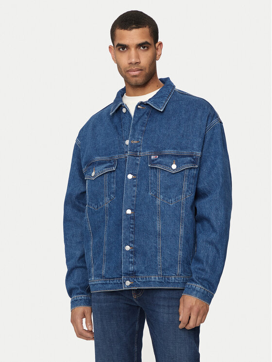 Tommy Jeans Tommy Jeans Τζιν μπουφάν Aiden DM0DM19366 Μπλε Oversize