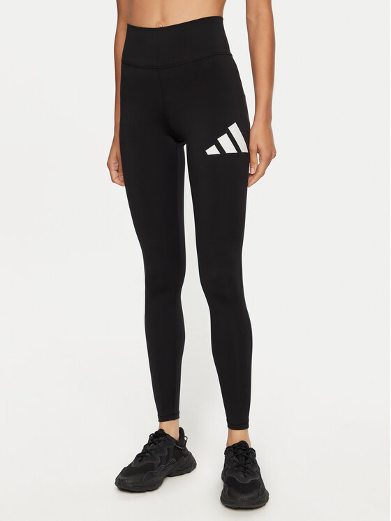 adidas Leggings Train Essentials Big Logo JG3941 Schwarz Slim Fit Modivo