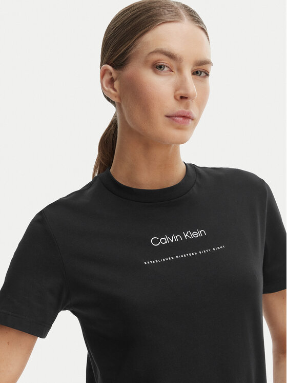 Calvin Klein Jeans Calvin Klein Jeans Majica Classic LV047C811G Črna Regular Fit