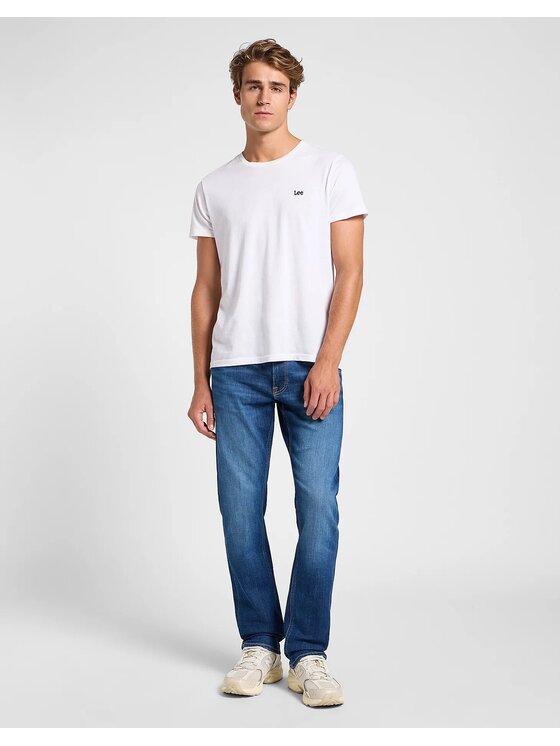 Lee Lee Jeansy DAREN ZIP FLY Niebieski Straight Leg