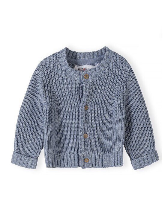minoti minoti Kardigan 31BABYKNIT2 Niebieski Regular Fit