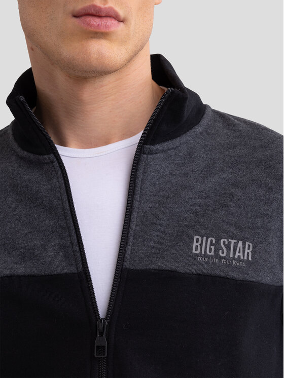 BIG STAR BIG STAR Bluza JOE Czarny Basic Fit