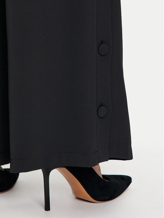 Imperial Imperial Pantaloni palazzo P5A8IJX Negru Wide Leg