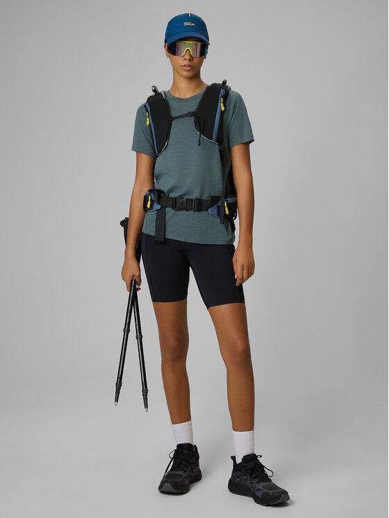4F 4F Koszulka techniczna TREKKING Khaki Regular Fit