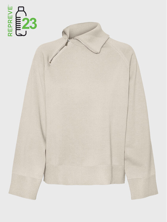 Vero Moda Vero Moda Dolčevita Vivan 10271449 Écru Relaxed Fit