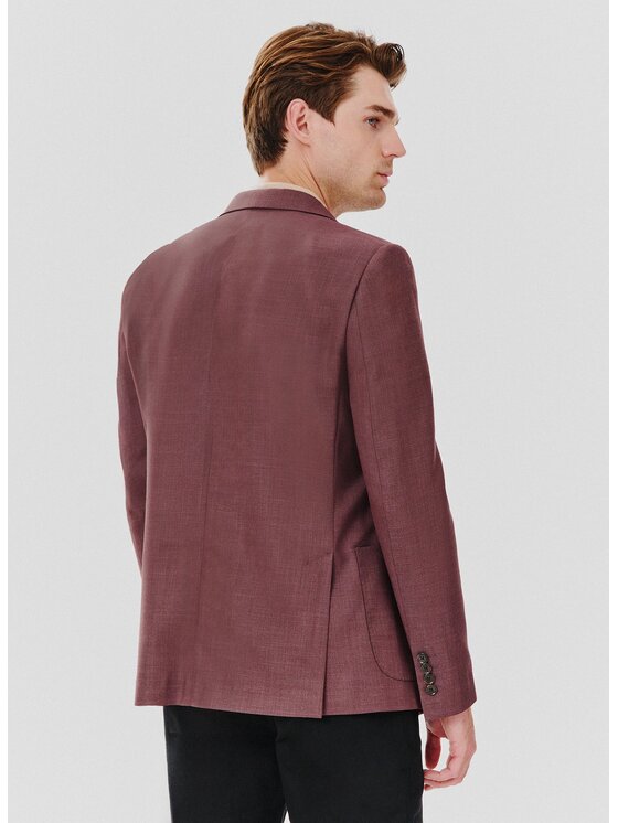 Pako Lorente Pako Lorente Marynarka P24WF-3X-017 Bordowy Slim Fit