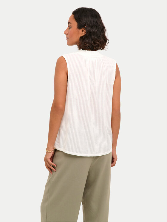 Kaffe Kaffe Top Alice 10508545 Biały Regular Fit