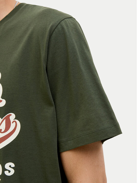 Jack & Jones Jack & Jones T-Shirt Logo 12279535 Zielony Standard Fit