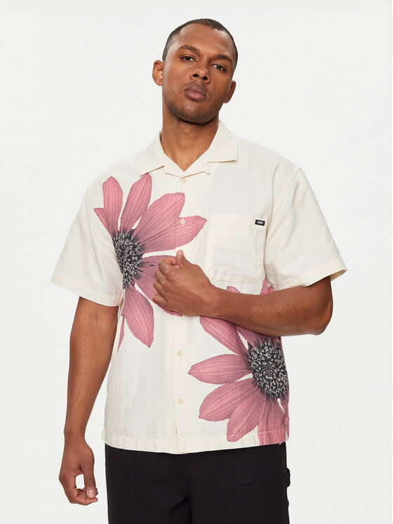 Vans Vans Marškiniai Laurel Ss Woven VN000G7H Smėlio Regular Fit