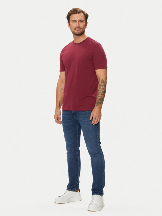 BOSS Boss Jeans hlače Delaware 50524007 Mornarsko modra Slim Fit