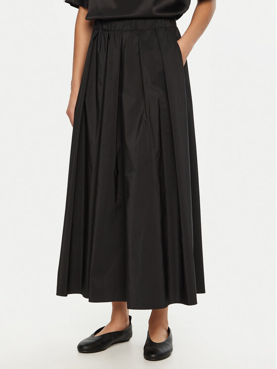 Weekend Max Mara Weekend Max Mara Gonna a trapezio Curvato 2515101011 Nero Regular Fit