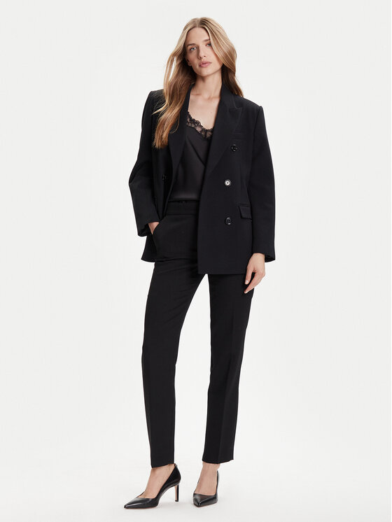 Luisa Spagnoli Luisa Spagnoli Hlače Otre 542530 Crna Regular Fit
