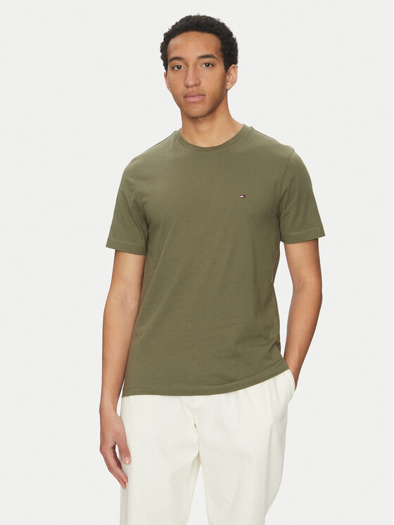 Tommy Hilfiger Tommy Hilfiger Tricou Ess Seasonal MW0MW39995 Verde Regular Fit