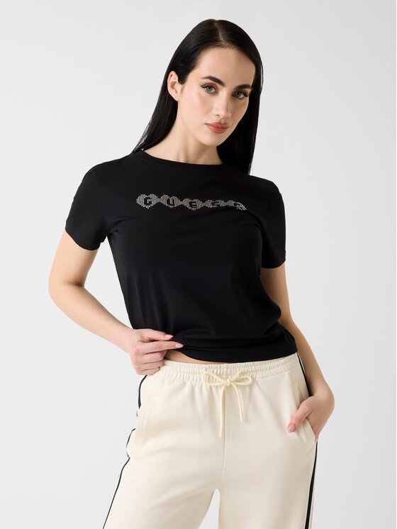 Guess Guess Marškinėliai 183668 Juoda Classic Fit