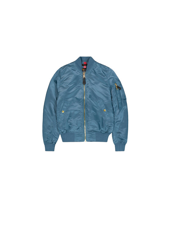 Alpha Industries Alpha Industries Kurtka bomber MA-1 VF Light Bomber Jacket Women Błękitny Slim Fit