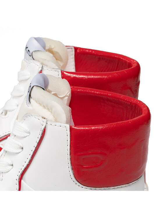 PINKO Pinko Tenisice Harlow Basket High AI 21-22 BLKS1 1H20YR Y7L9 Bijela