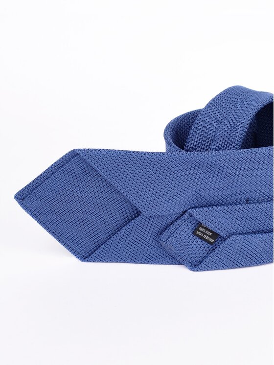 ELSNER ELSNER Cravatta JEDWAB GRENADYNA GARZA FINA A1879 Blu