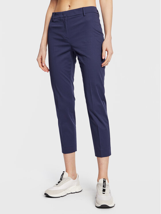 Weekend Max Mara Weekend Max Mara Hlače Cecco 2351310631 Tamnoplava Slim Fit