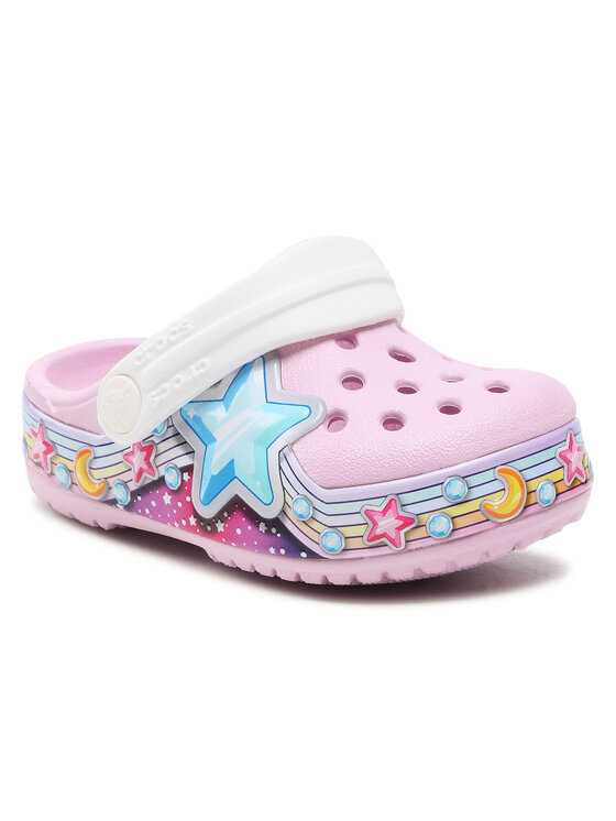 Crocs Crocs Klapki Flstarbandclog K 207075 Różowy