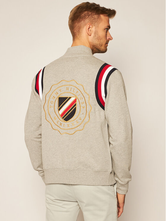 Tommy Hilfiger Tommy Hilfiger Džemperis Varsity Baseball MW0MW14217 Pilka Regular Fit